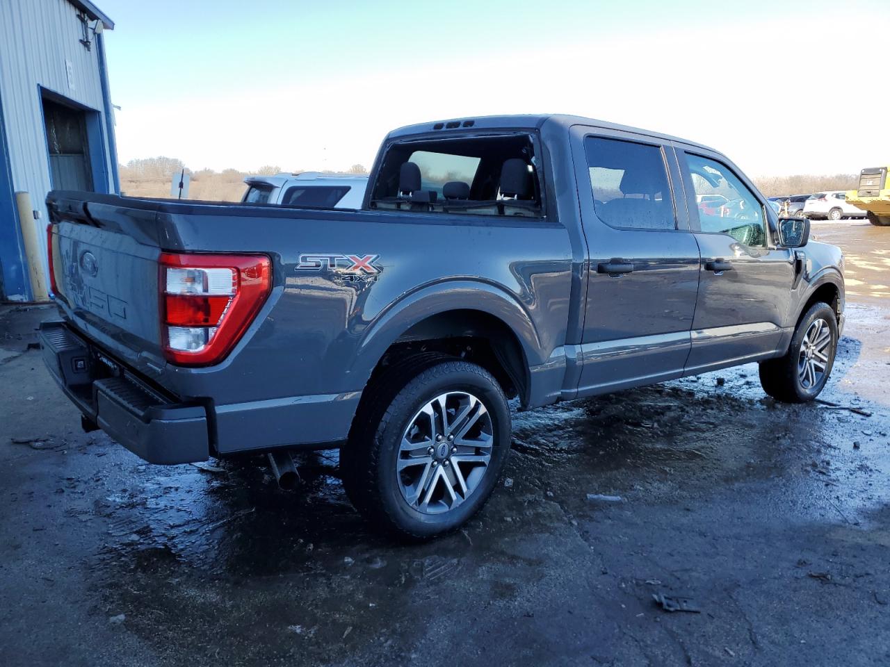 2021 Ford F-150 VIN 1FTEW1EP5MFB41214 Copart auction photo, front end / top/roof damage thumbnail 3