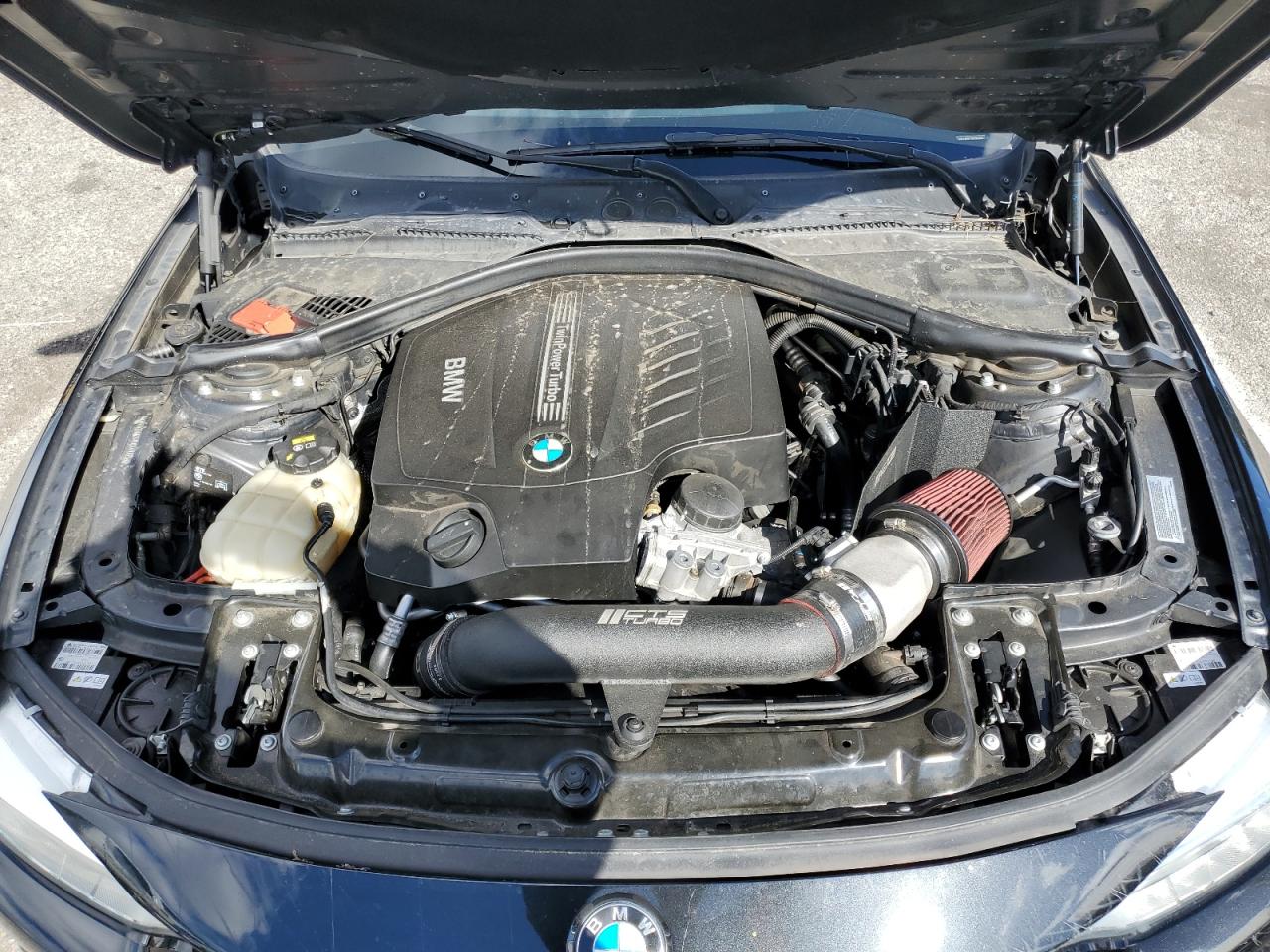 2015 BMW 4er VIN WBA4B1C51FG241376 Copart auction photo, side / front end damage thumbnail 12