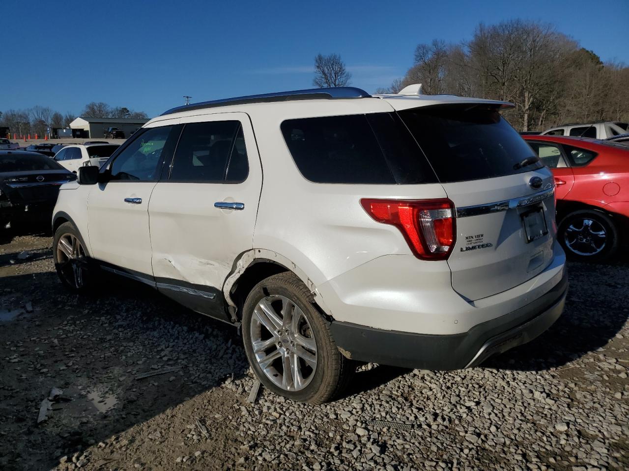 2016 Ford Explorer VIN 1FM5K7F87GGA09183 Copart auction photo, side / front end damage thumbnail 2