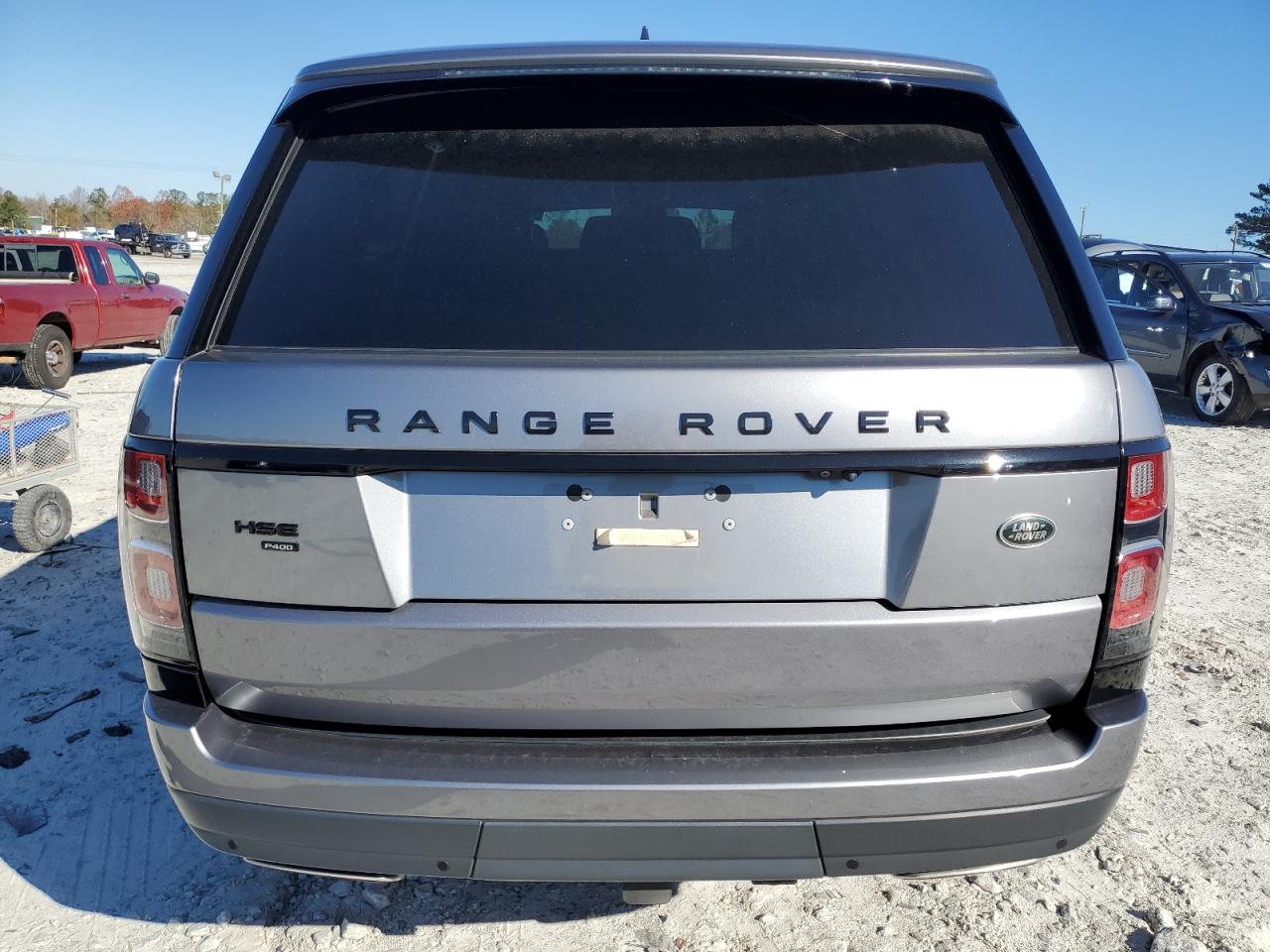 2020 Land Rover Range Rover VIN SALGS2RU6LA413669 Copart auction photo, front end / side damage thumbnail 6
