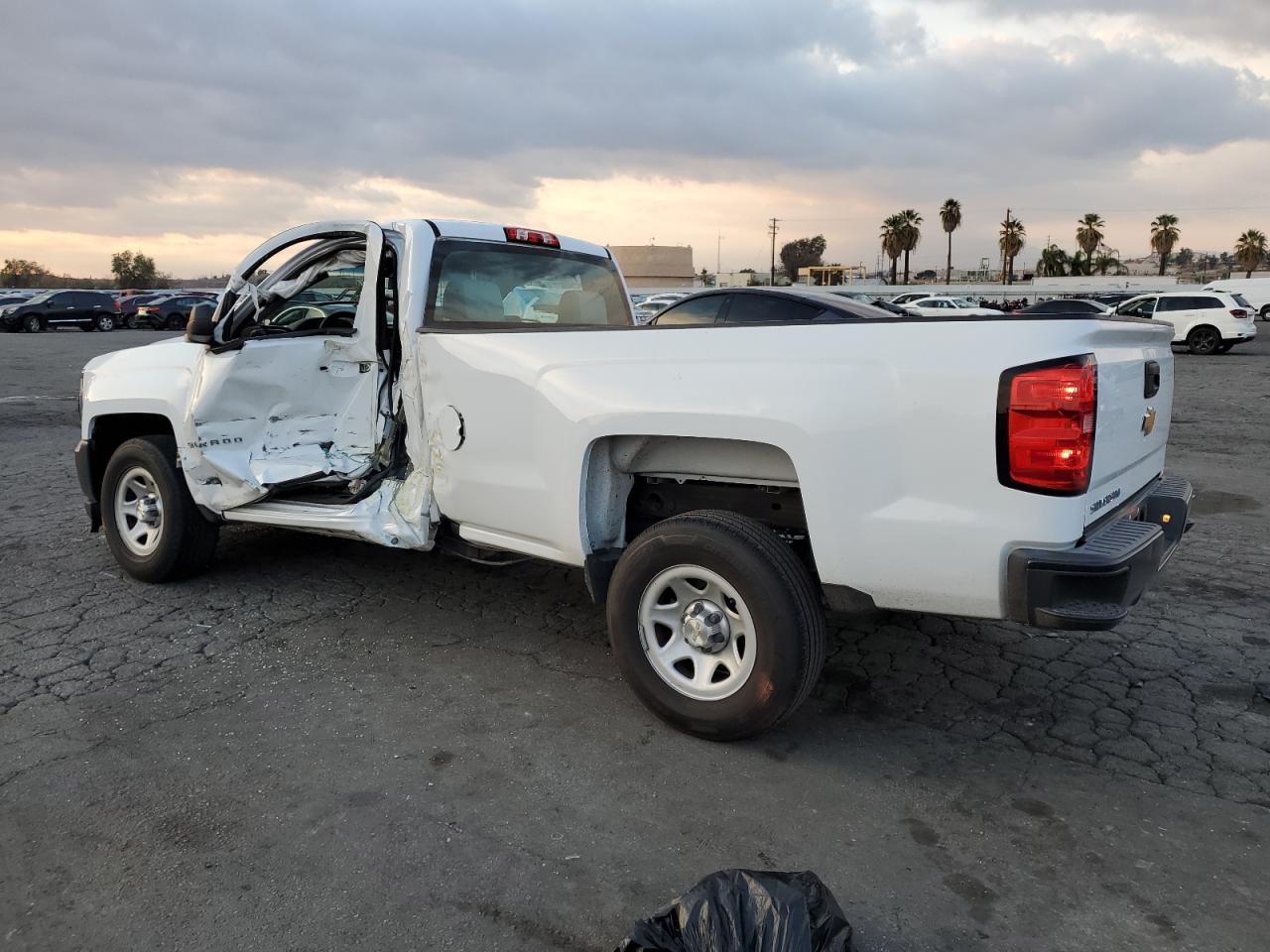 2017 Chevrolet Silverado VIN 1GCNCNEHXHZ142341 Copart auction photo, side damage thumbnail 2