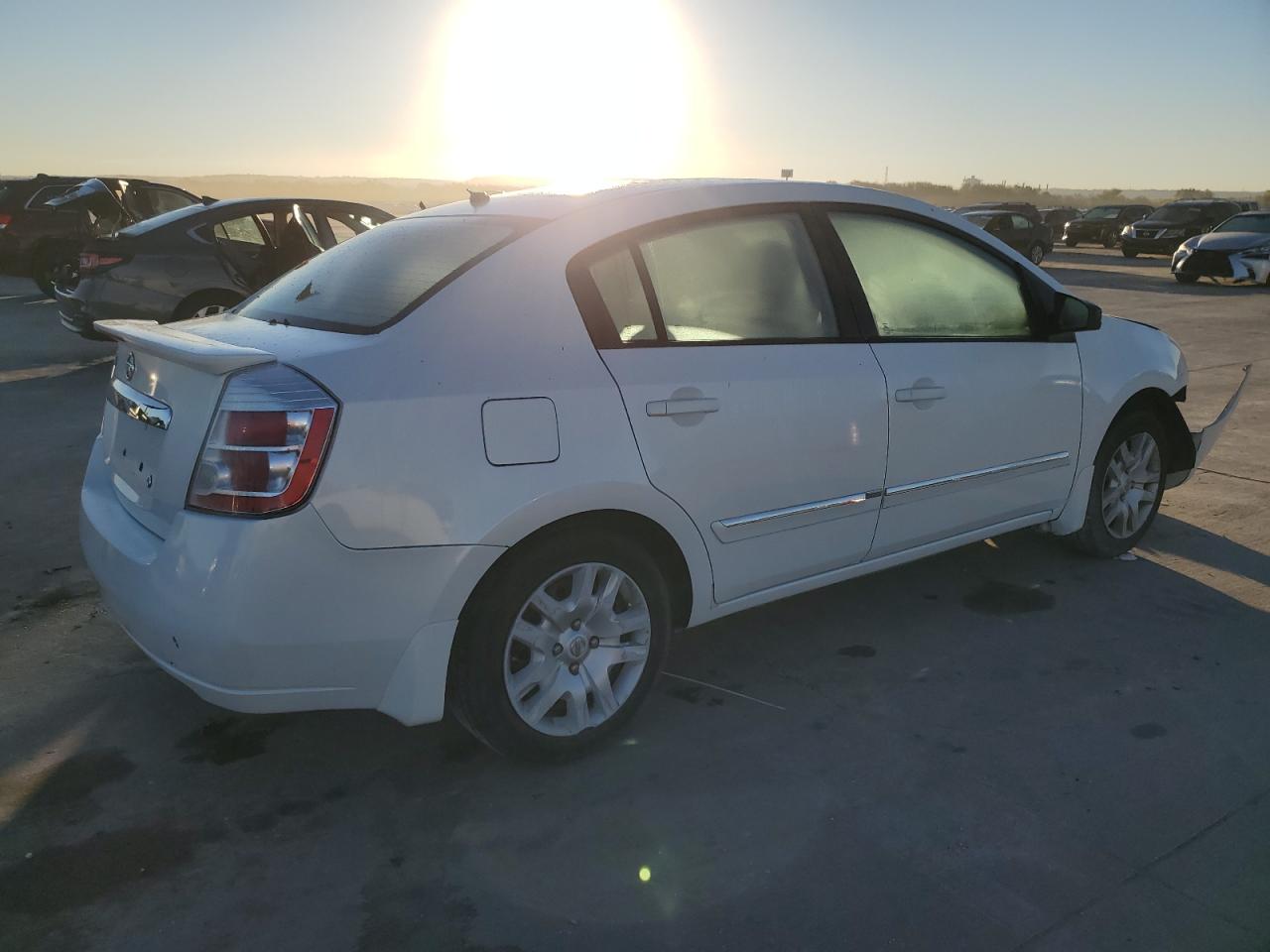 2012 Nissan Sentra VIN 3N1AB6AP6CL776186 Copart auction photo, burn / front end damage thumbnail 3