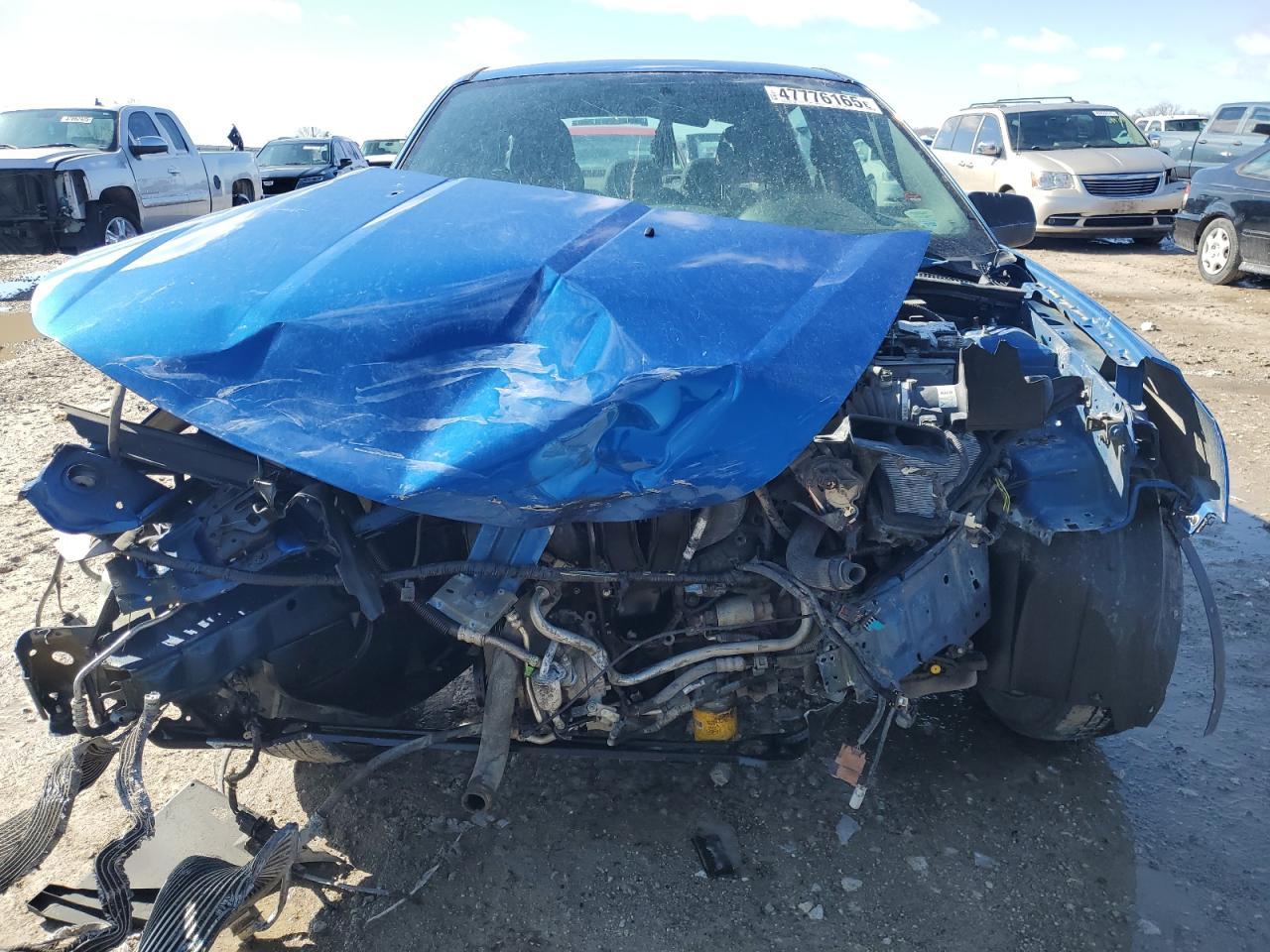2010 Ford Focus VIN 1FAHP3FN5AW220001 Copart auction photo, front end damage thumbnail 5
