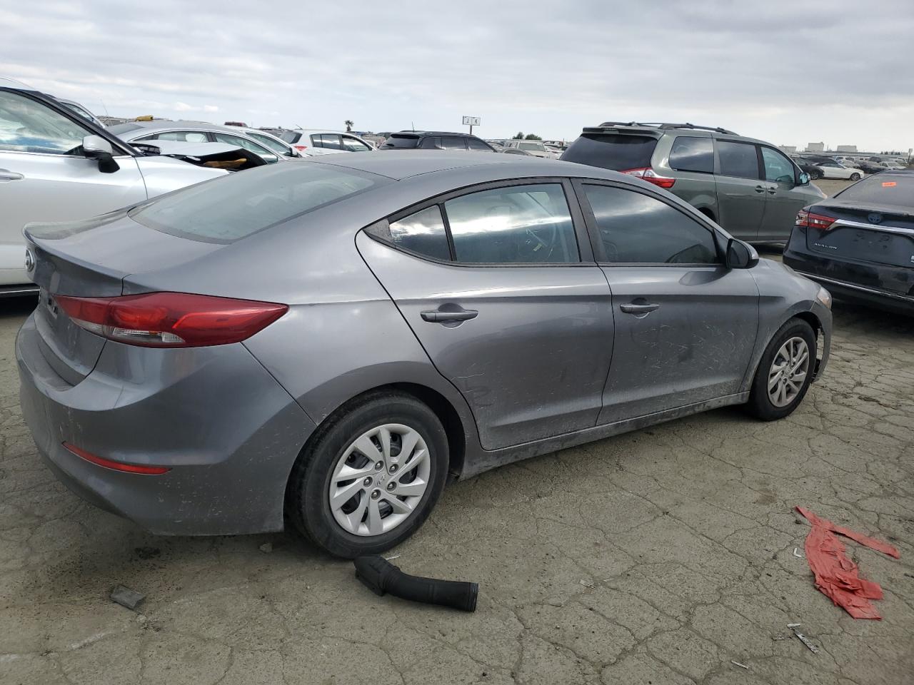 2018 Hyundai Elantra VIN 5NPD74LFXJH280759 Copart auction photo, vandalism damage thumbnail 3
