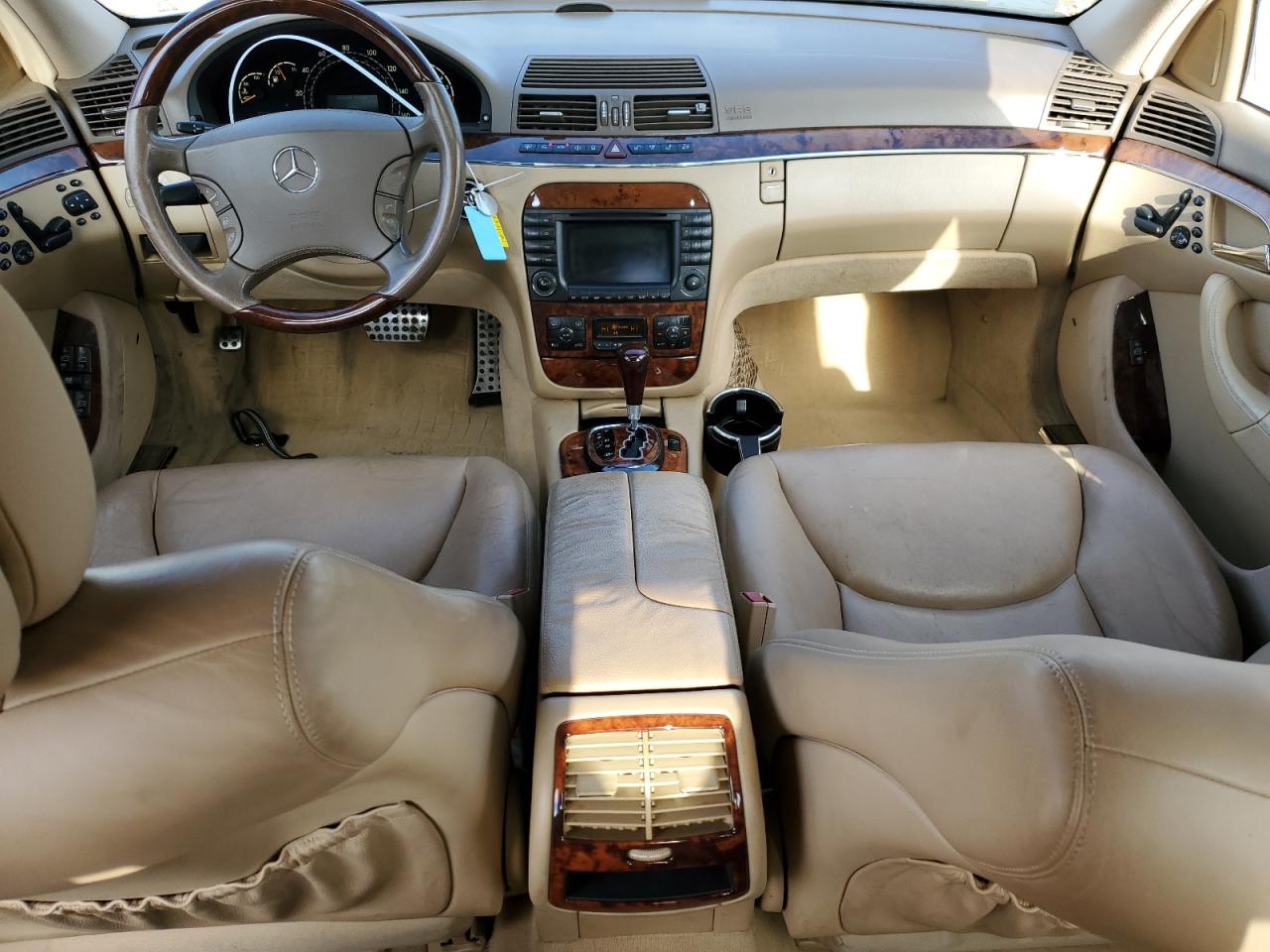 2003 Mercedes-Benz S-klasse VIN WDBNG84J63A377870 Copart auction photo, side / rear end damage thumbnail 8
