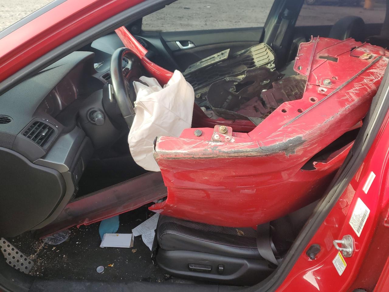 2012 Acura TSX VIN JH4CU2F87CC024307 Copart auction photo, front end damage thumbnail 7