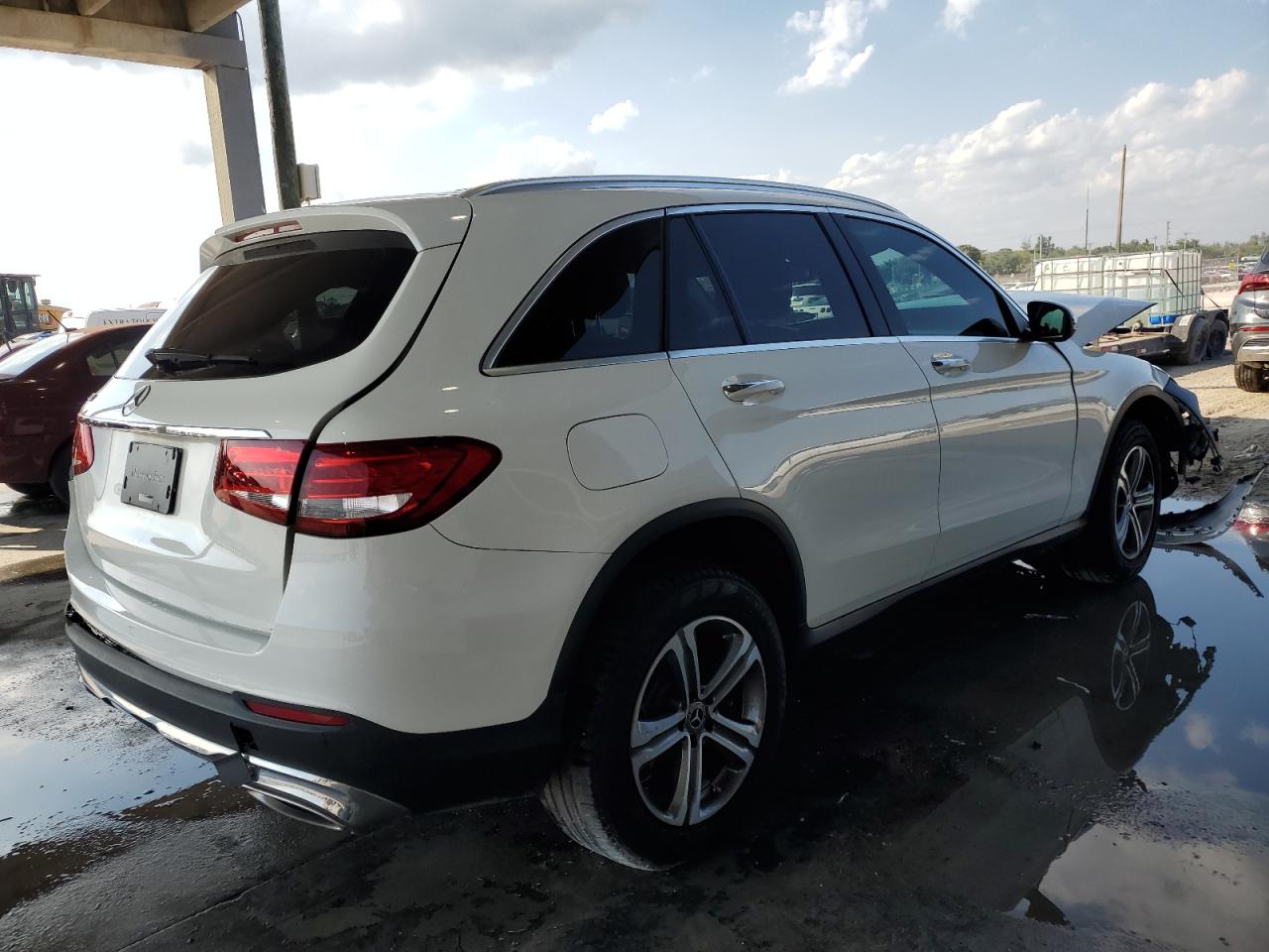 2019 Mercedes-Benz GLC VIN WDC0G4JB2K1005016 Copart auction photo, front end / rear end damage thumbnail 3