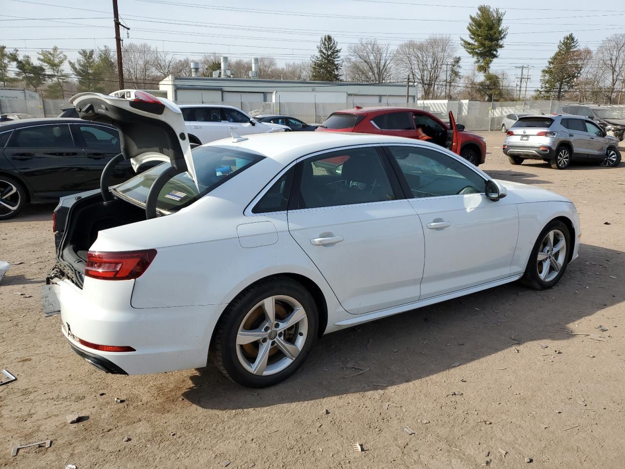 2019 Audi A4 VIN WAUDNAF48KA035012 Copart auction photo, front end / rear end damage thumbnail 3