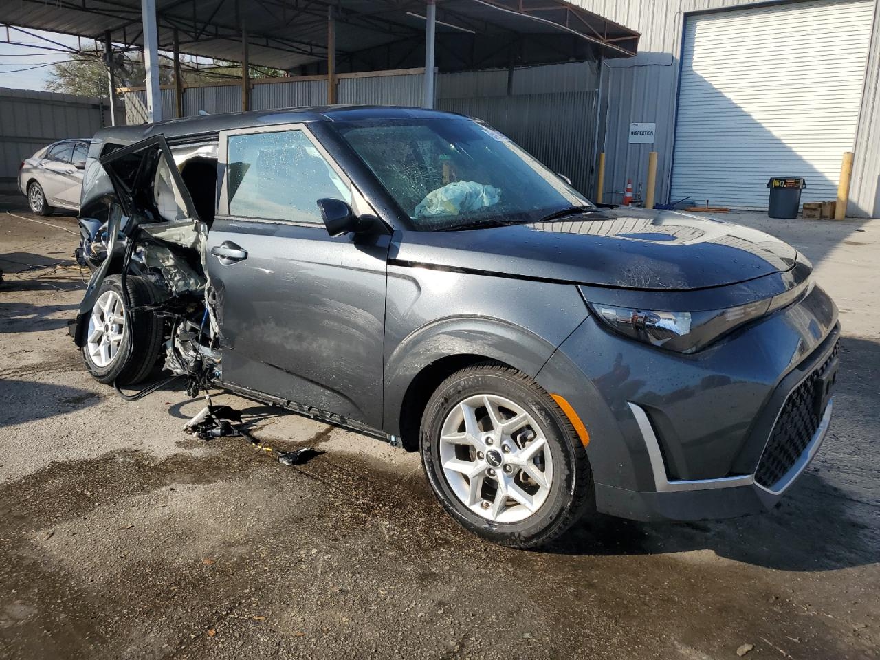 2023 KIA Soul VIN KNDJ23AU6P7881239 Copart auction photo, side / rear end damage thumbnail 4