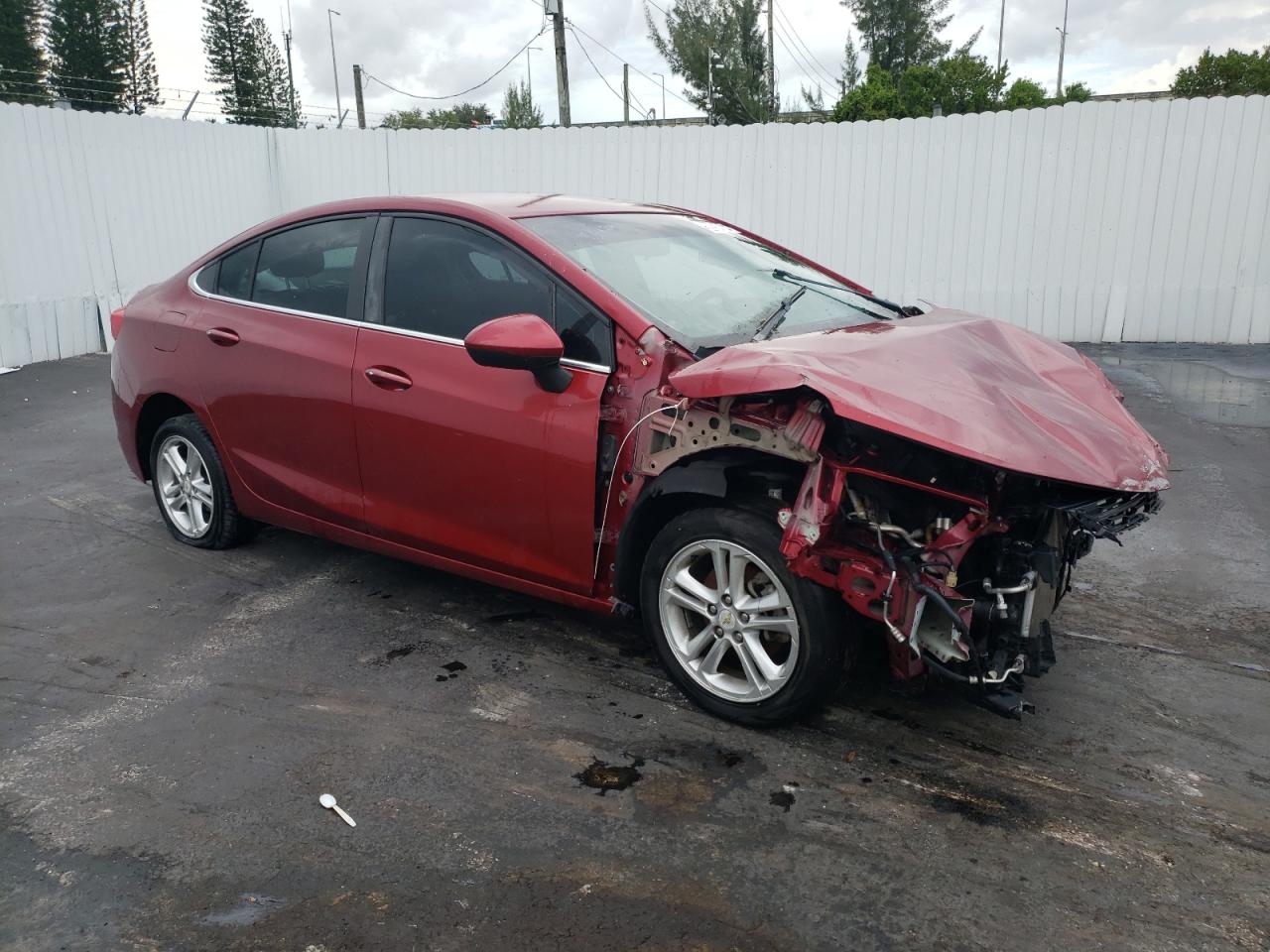 2017 Chevrolet Cruze VIN 1G1BE5SM8H7245468 Copart auction photo, front end / undercarriage damage thumbnail 4