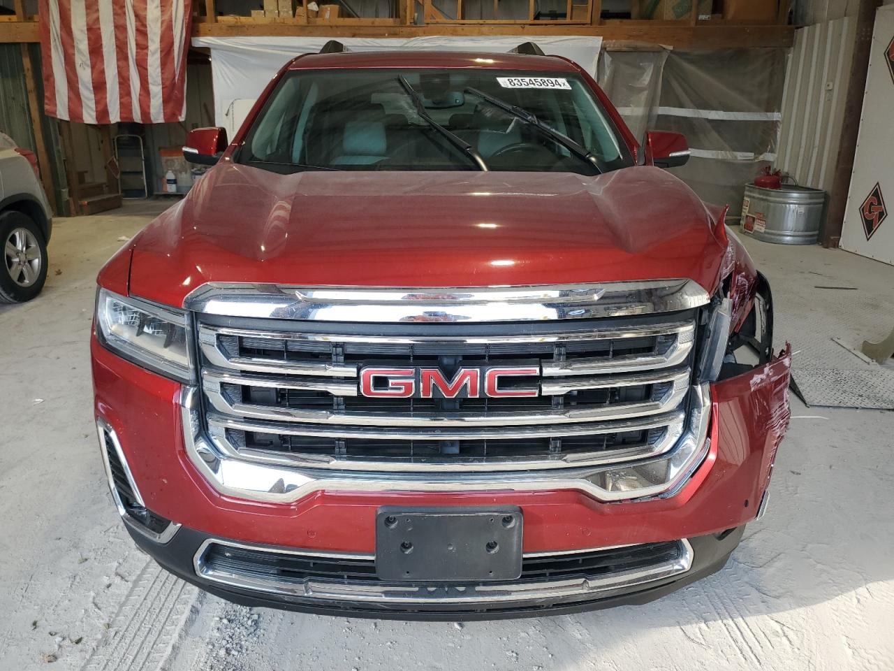 2021 GMC Acadia VIN 1GKKNMLS8MZ143489 Copart auction photo, front end damage thumbnail 5