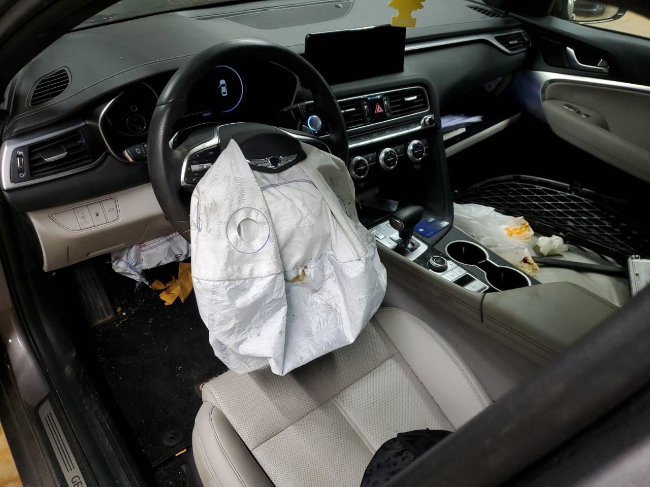 2023 Genesis G70 VIN KMTG34TA2PU131582 Copart auction photo, front end / rear end damage thumbnail 8