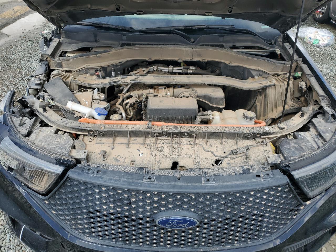 2021 Ford Explorer VIN 1FM5K8AW7MNA04682 Copart auction photo, front end / side damage thumbnail 12