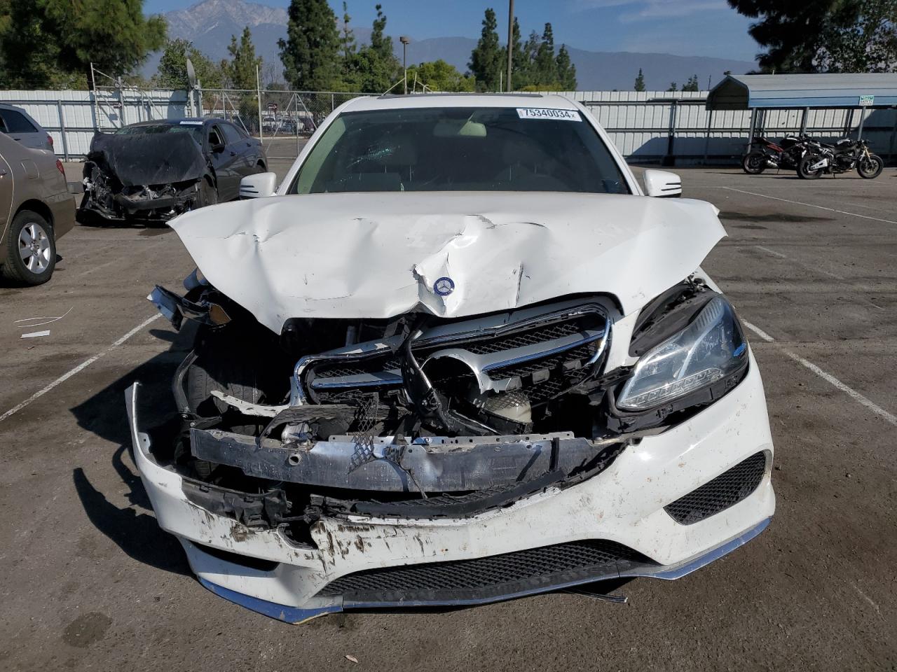 2016 Mercedes-Benz E-klasse VIN WDDHF5KB0GB255734 Copart auction photo, front end / rear end damage thumbnail 5