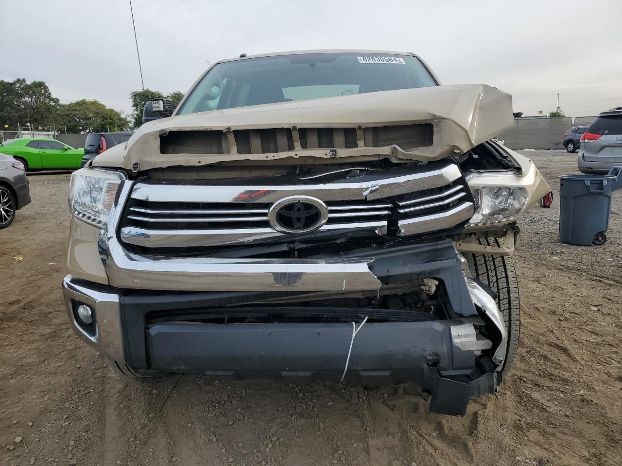 2017 Toyota Tundra VIN 5TFDM5F17HX069502 Copart auction photo, front end damage thumbnail 5