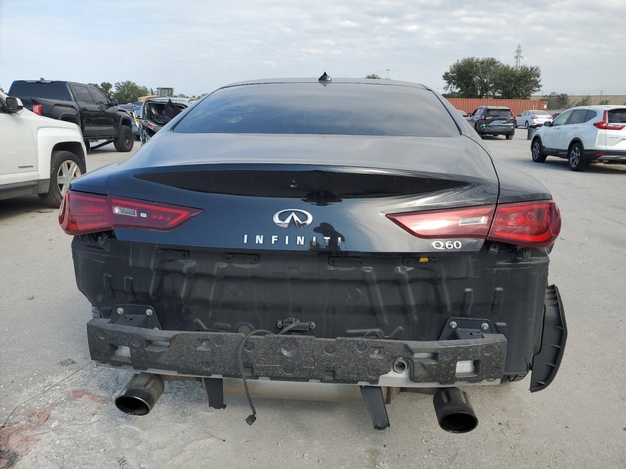 2018 Infiniti Q60 VIN JN1EV7EK5JM341496 Copart auction photo, rear end damage thumbnail 6