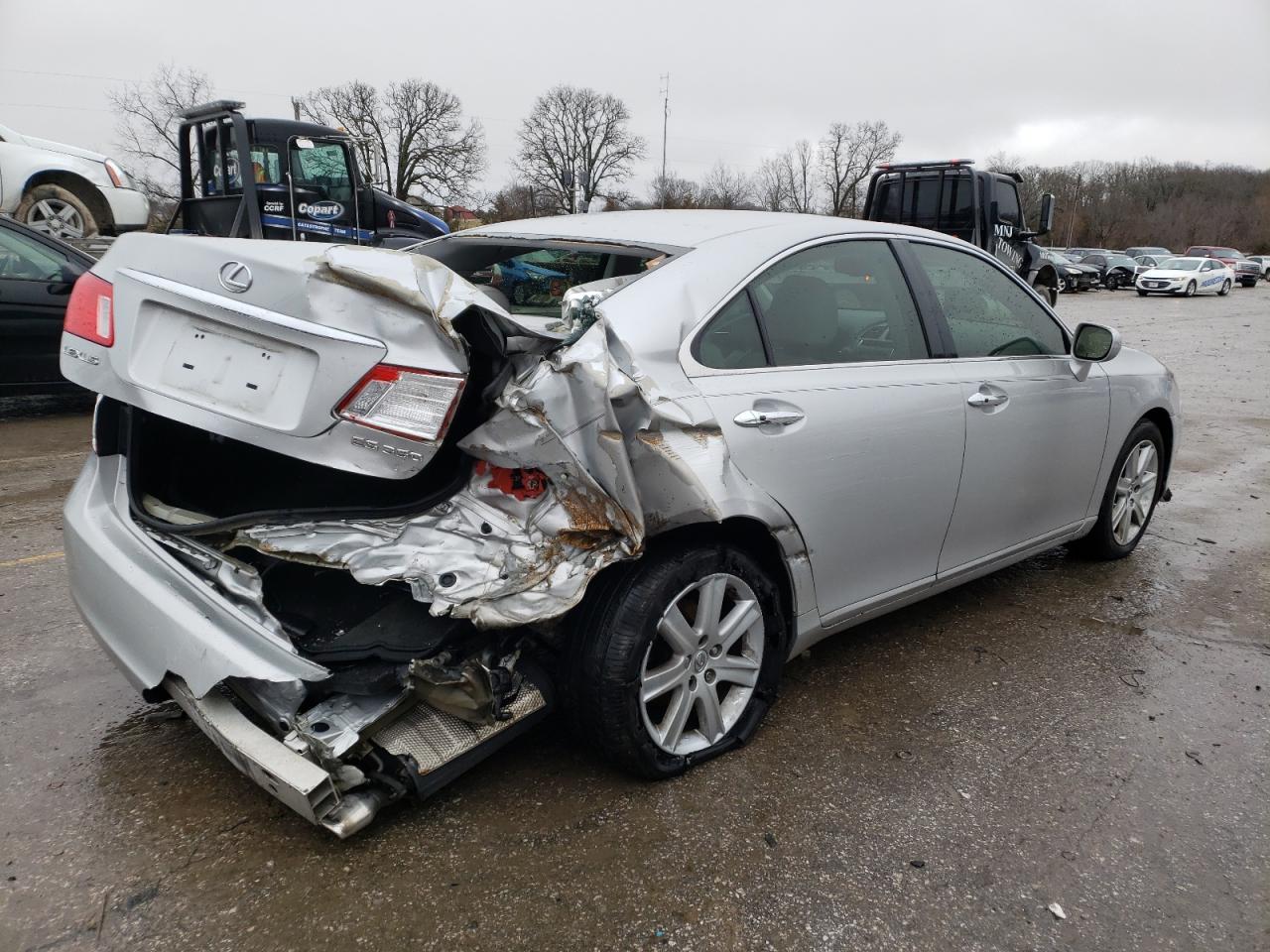 2008 Lexus ES VIN JTHBJ46G082254954 Copart auction photo, rear end damage thumbnail 3