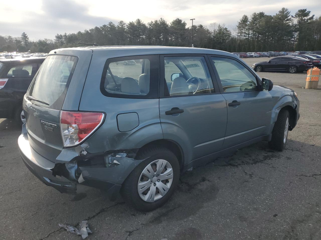 2009 Subaru Forester VIN JF2SH61689H748101 Copart auction photo, rear end / side damage thumbnail 3