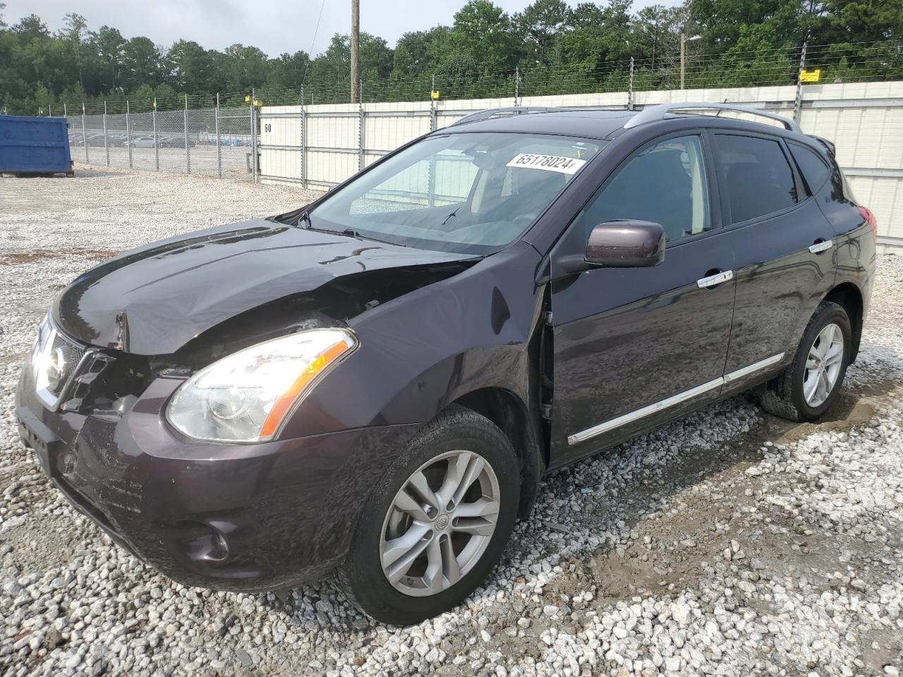 2012 Nissan Rogue VIN JN8AS5MT5CW256687