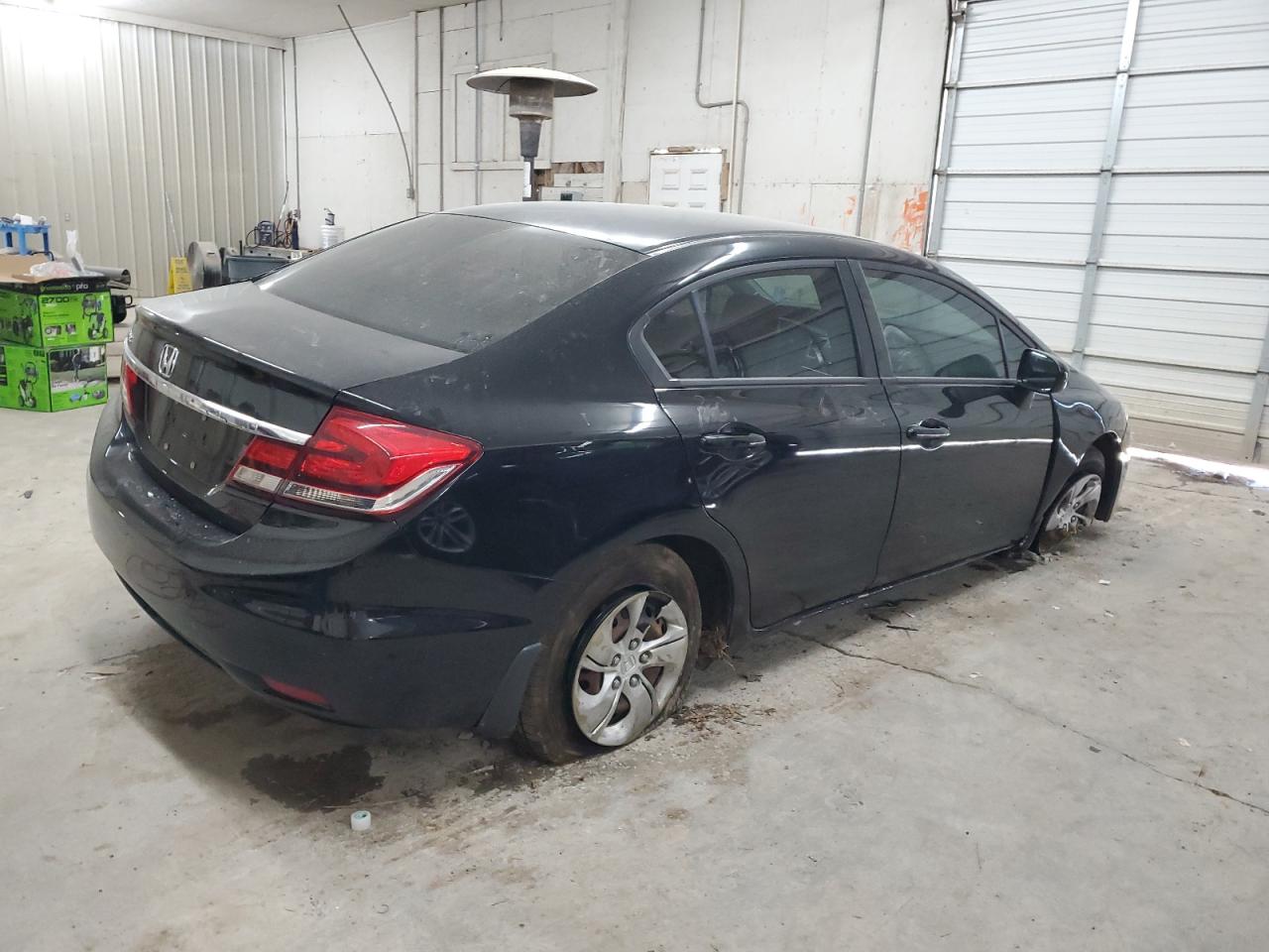2014 Honda Civic VIN 19XFB2E59EE043397 Copart auction photo, side / undercarriage damage thumbnail 3