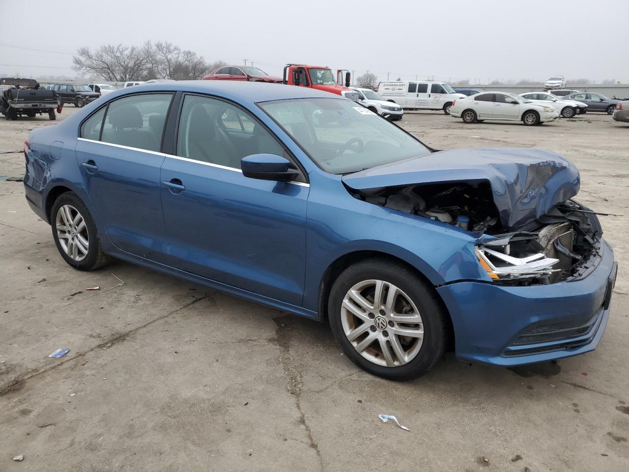2017 Volkswagen Jetta VIN 3VW2B7AJ8HM255018 Copart auction photo, front end damage thumbnail 4