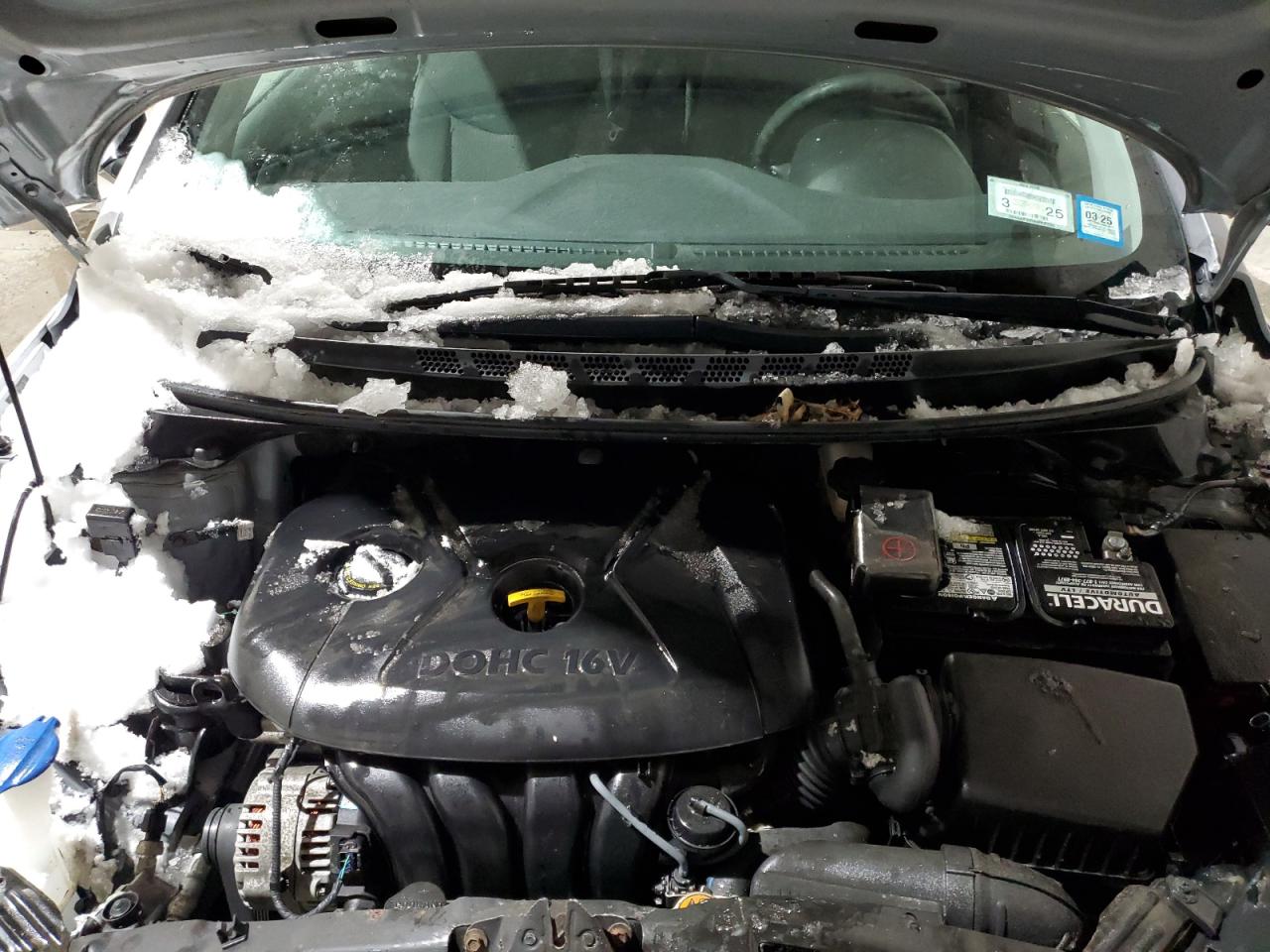 2016 Hyundai Elantra VIN 5NPDH4AE7GH654311 Copart auction photo, front end damage thumbnail 11