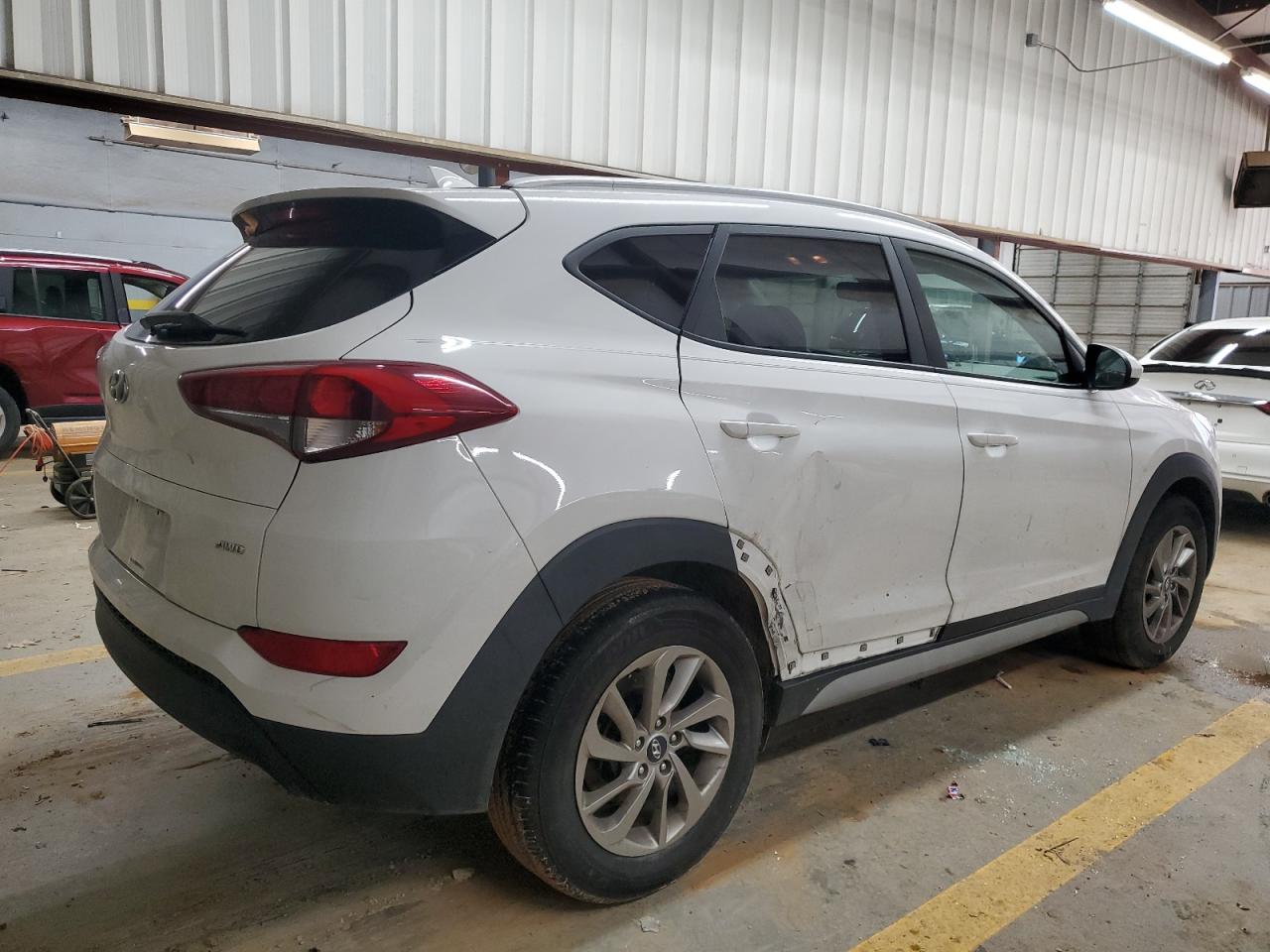 2018 Hyundai Tucson VIN KM8J3CA49JU742952 Copart auction photo, all over damage thumbnail 3