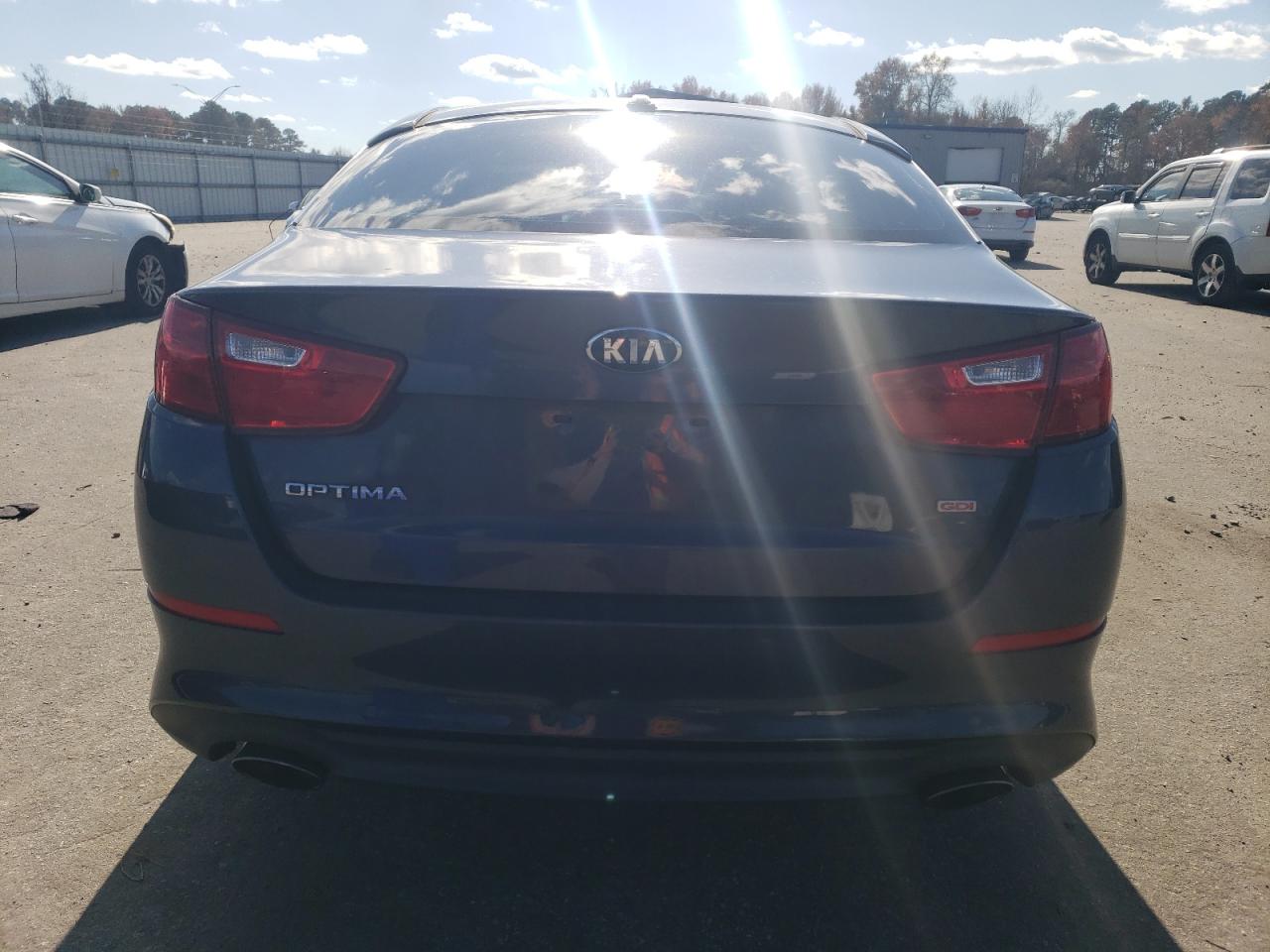 2015 KIA Optima VIN KNAGM4A7XF5606355 Copart auction photo, mechanical / front end damage thumbnail 6