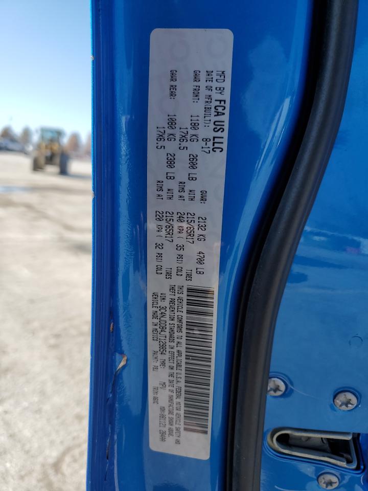 2018 Jeep Compass VIN 3C4NJDDB4JT129854 Copart auction photo, front end damage thumbnail 15