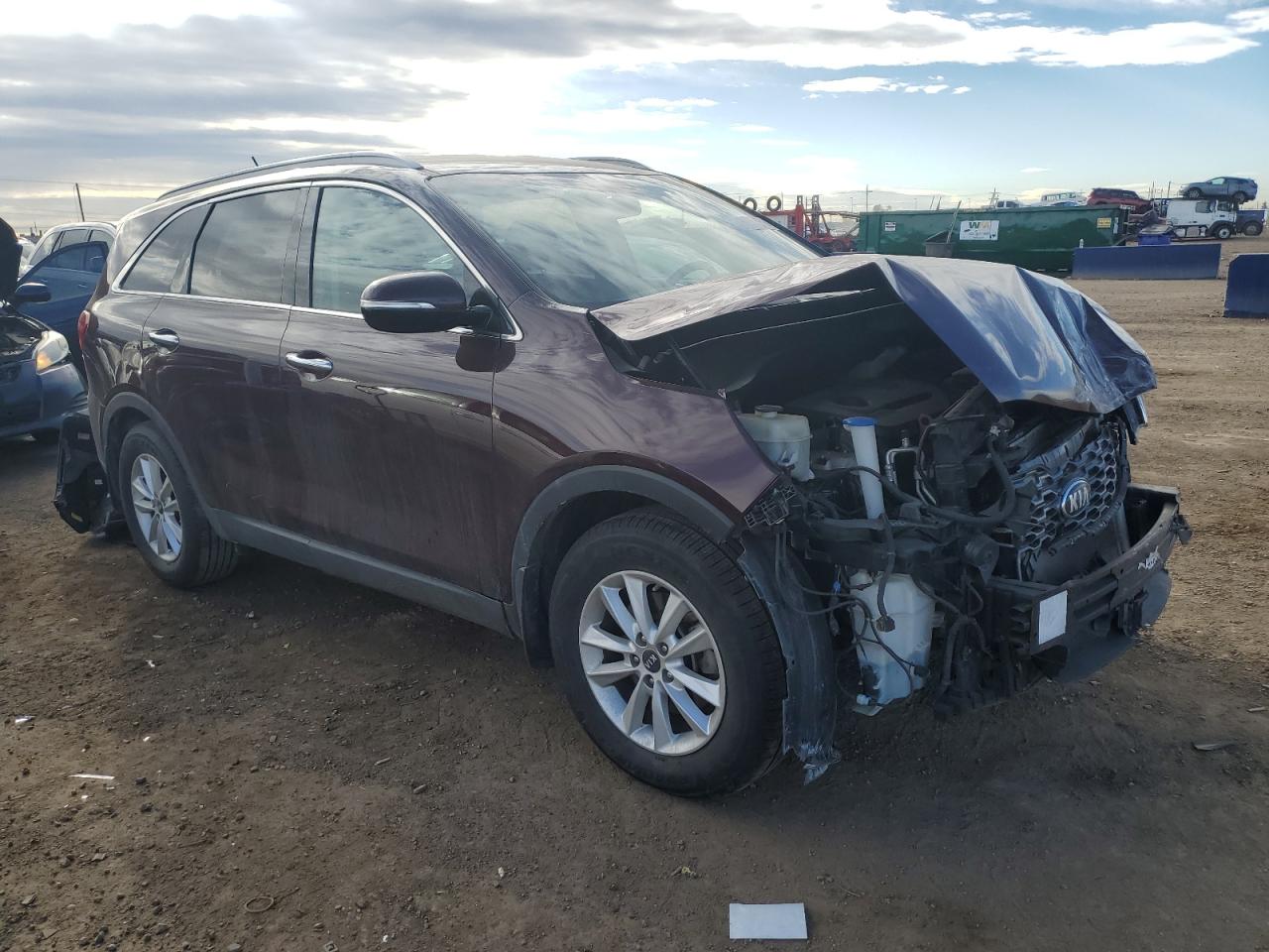 2020 KIA Sorento VIN 5XYPG4A32LG650912 Copart auction photo, front end damage thumbnail 4