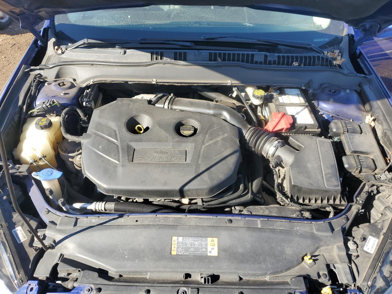 2016 Ford Fusion VIN 3FA6P0T96GR167351 Copart auction photo, front end / side damage thumbnail 11