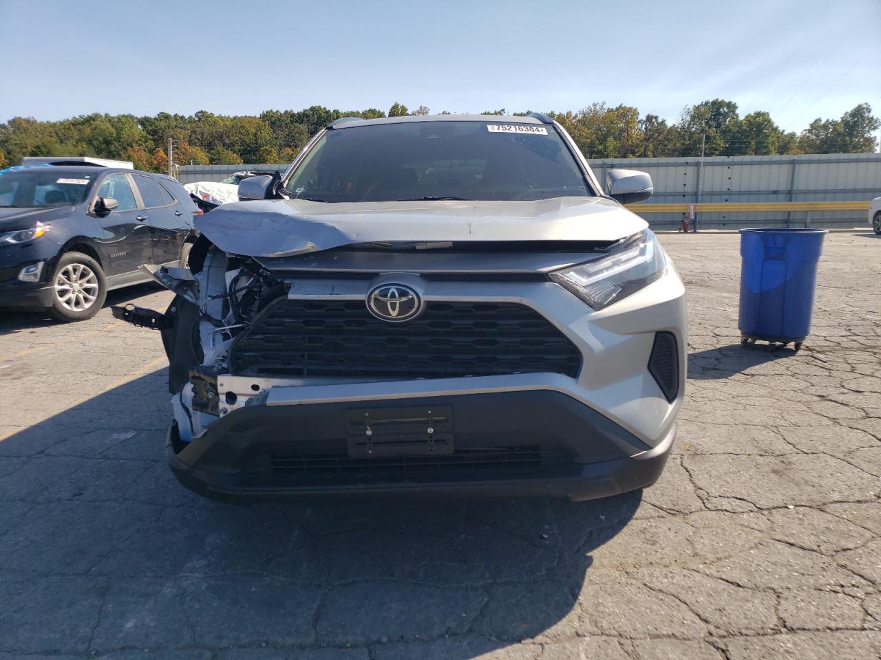 2022 Toyota RAV 4 VIN 2T3W1RFV5NW227167 Copart auction photo, front end damage thumbnail 5