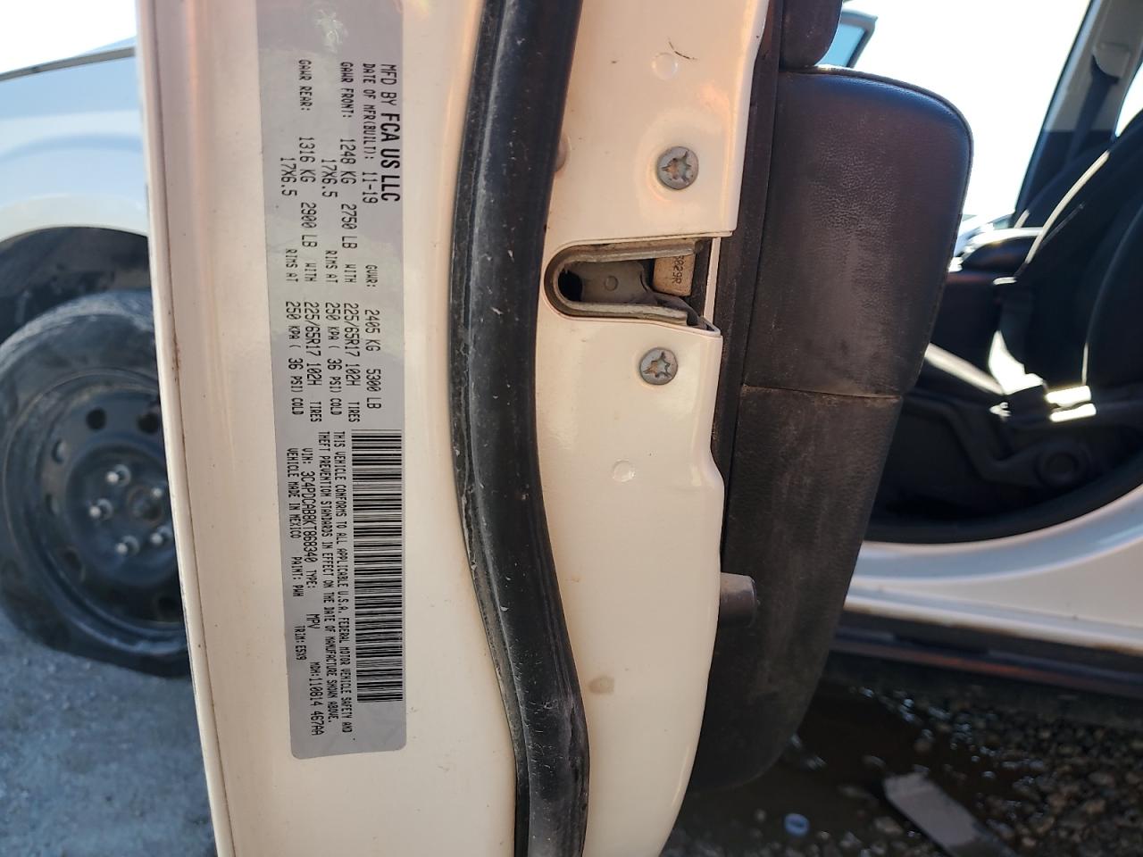 2019 Dodge Journey VIN 3C4PDCAB8KT868340 Copart auction photo, front end damage thumbnail 14