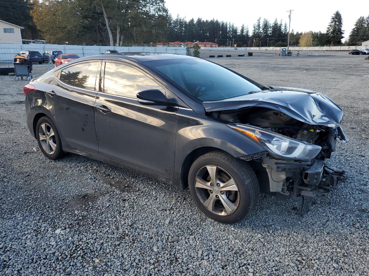 2016 Hyundai Elantra VIN 5NPDH4AE2GH782035 Copart auction photo, front end damage thumbnail 4