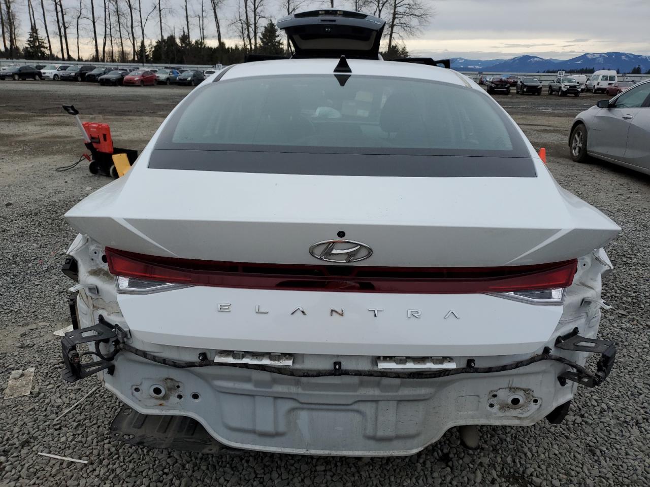 2021 Hyundai Elantra VIN 5NPLL4AG8MH049902 Copart auction photo, rear end damage thumbnail 6