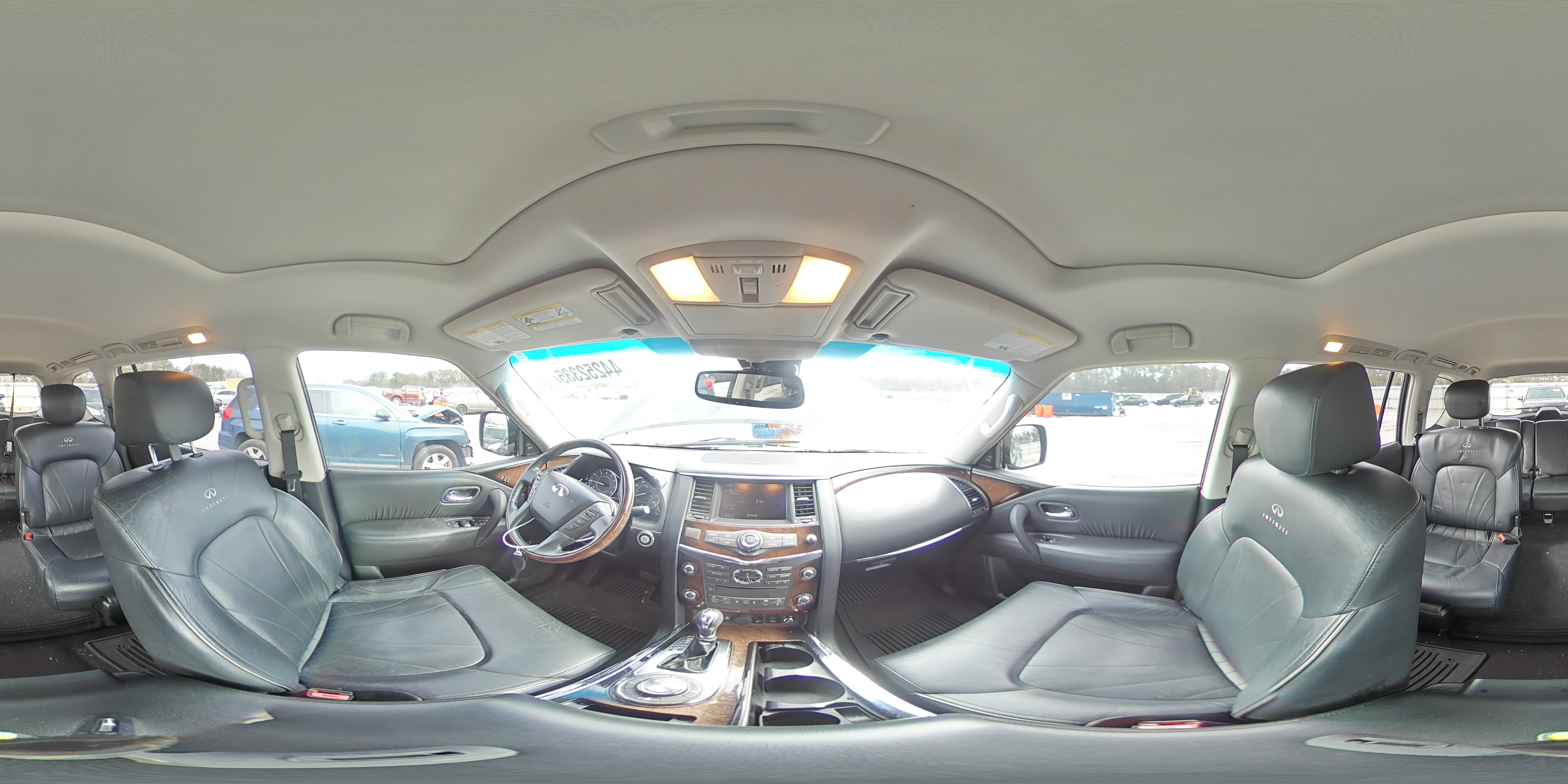 2013 Infiniti QX56 VIN JN8AZ2NE3D9040346 Copart auction photo, front end / side damage thumbnail 14