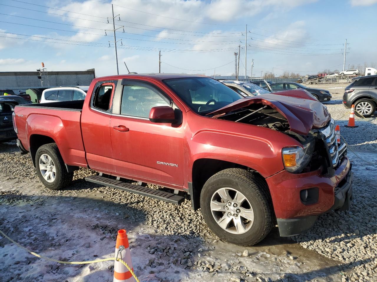 2015 GMC Canyon VIN 1GTH6BE3XF1180185 Copart auction photo, front end damage thumbnail 4