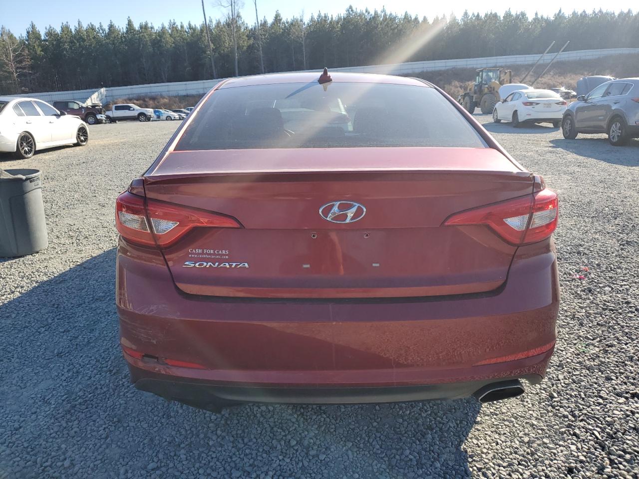 2015 Hyundai Sonata VIN 5NPE24AF2FH241550 Copart auction photo, all over / vandalism damage thumbnail 6