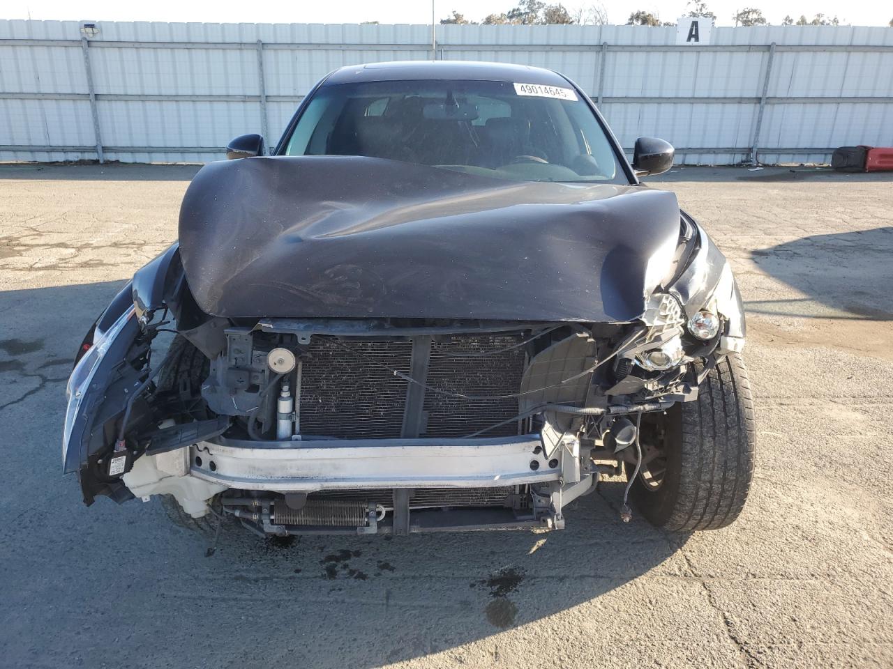 2014 Infiniti QX70 VIN JN8CS1MU0EM450679 Copart auction photo, front end damage thumbnail 5