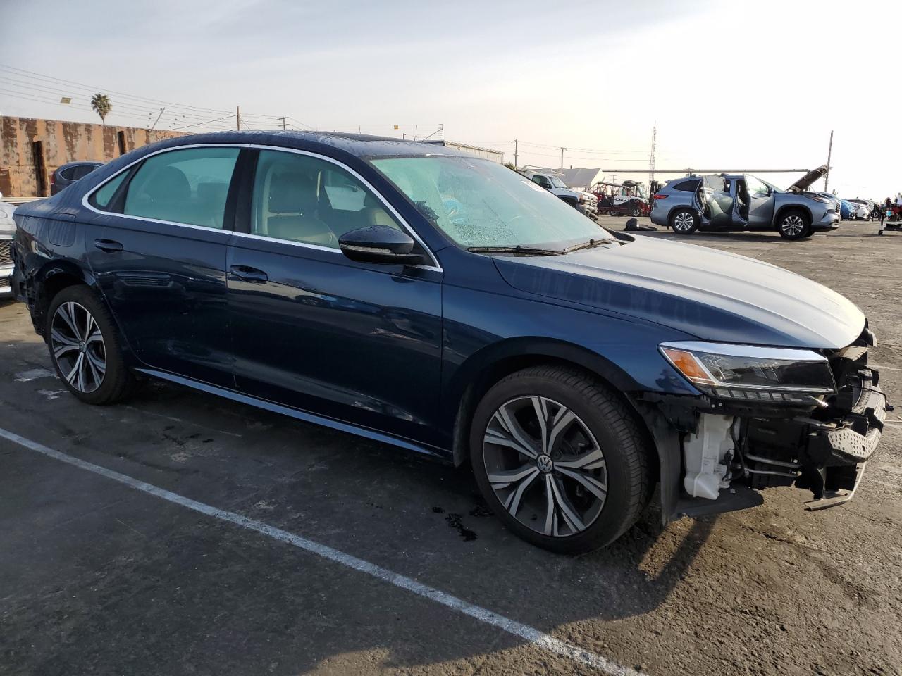2020 Volkswagen Passat VIN 1VWCA7A31LC013691 Copart auction photo, side damage thumbnail 4