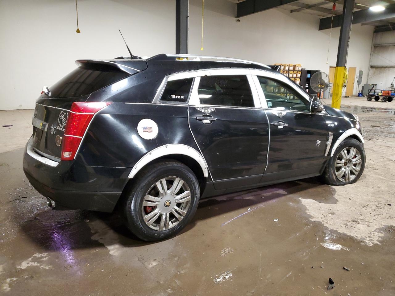 2011 Cadillac SRX VIN 3GYFNAEY0BS601432 Copart auction photo, side / front end damage thumbnail 3