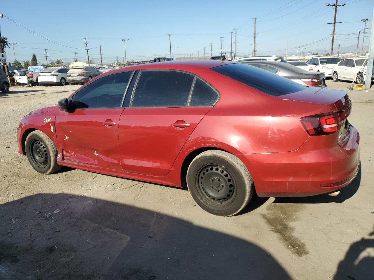 2016 Volkswagen Jetta VIN 3VW267AJ5GM230516 Copart auction photo, side damage thumbnail 2