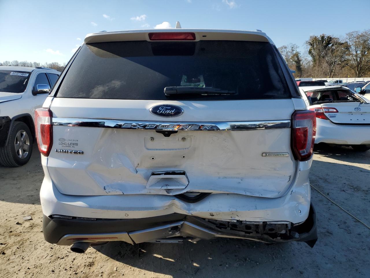 2016 Ford Explorer VIN 1FM5K7FH3GGD20576 Copart auction photo, rear end damage thumbnail 6