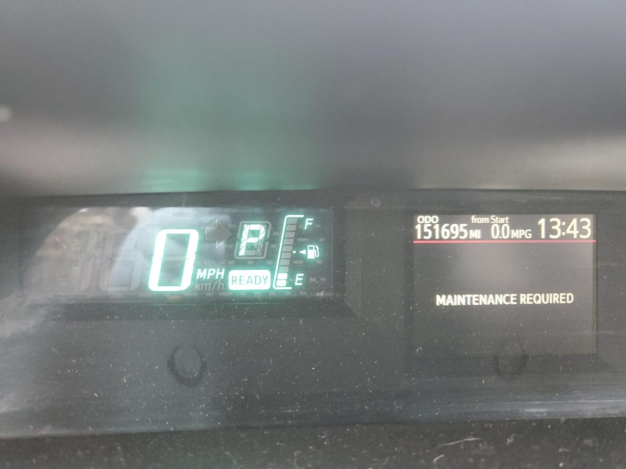 2013 Toyota Prius VIN JTDKDTB3XD1042603 Copart auction photo, front end damage thumbnail 9