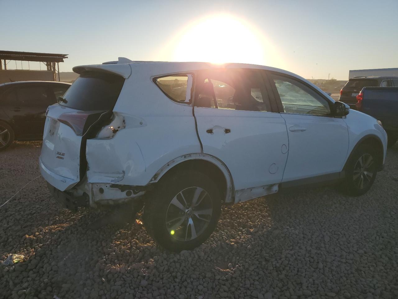 2016 Toyota RAV 4 VIN 2T3RFREV5GW421281 Copart auction photo, rear end / side damage thumbnail 3