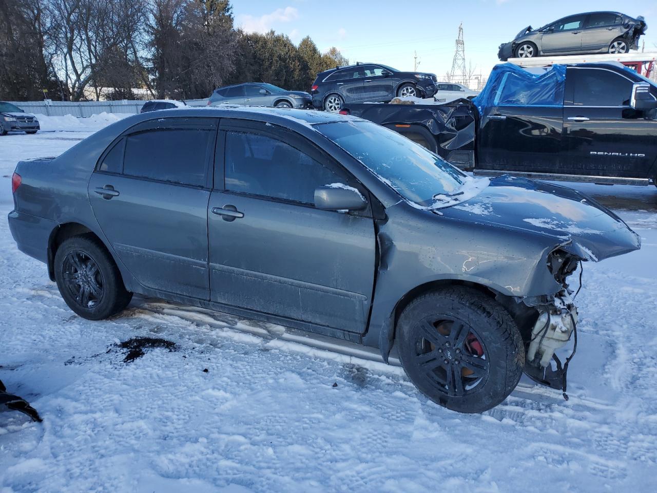 2006 Toyota Corolla VIN 2T1BR32E16C642086 Copart auction photo, front end / side damage thumbnail 4