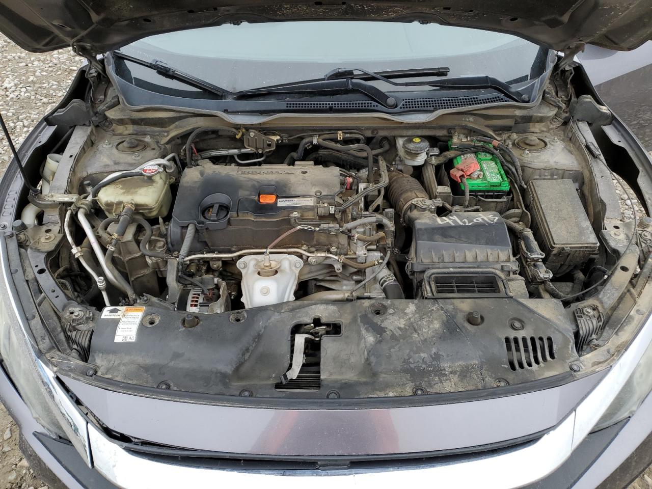 2016 Honda Civic VIN 19XFC2F51GE056594 Copart auction photo, front end / rear end damage thumbnail 12