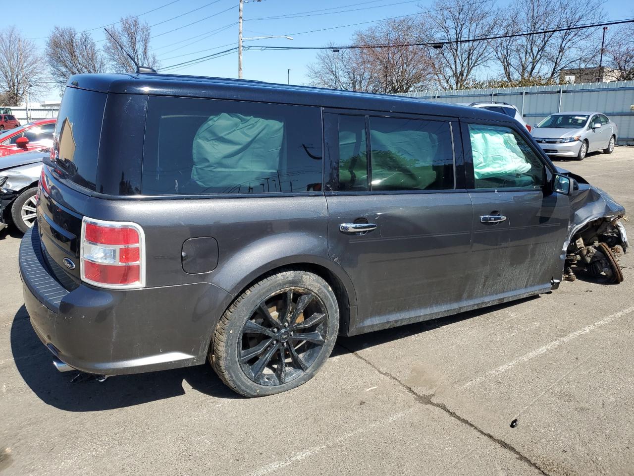2017 Ford Flex VIN 2FMGK5C85HBA13680 Copart auction photo, front end / undercarriage damage thumbnail 3