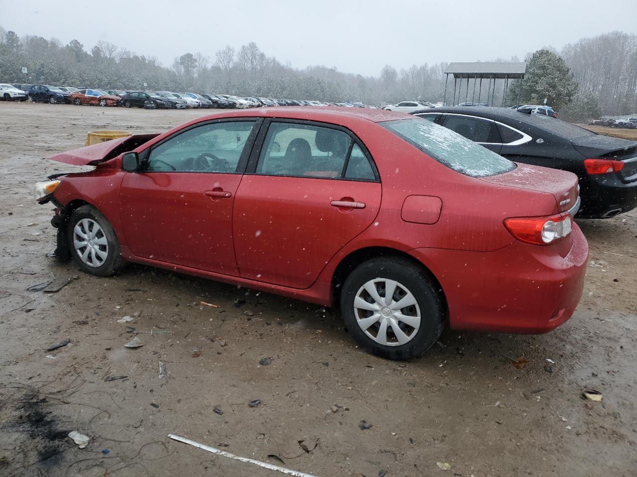 2011 Toyota Corolla VIN 2T1BU4EE6BC584132 Copart auction photo, front end / undercarriage damage thumbnail 2