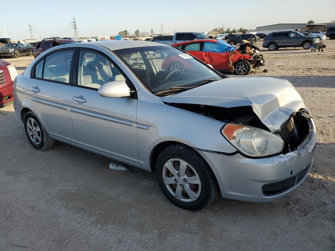 2009 Hyundai Accent VIN KMHCN46C89U314567 Copart auction photo, front end / minor dent/scratches damage thumbnail 4